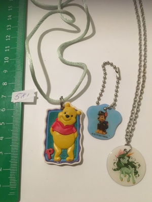 kaulakoru nro 581 :  Nalle Puh + Little Pony ( 3 korua 1 e)