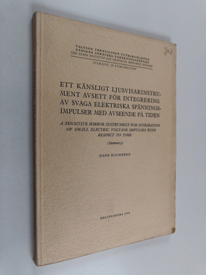 Hans Blomberg : Ett känsligt ljusvisarinstrument avsett f...