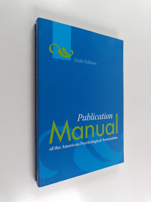 Publication manual of the American Psychological Association