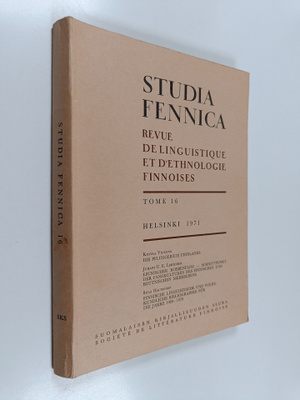 Studia Fennica : Revue de linguistique et d'ethnologie fi...