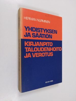 Herman Nurminen : Yhdistyksen ja säätiön kirjanpito, talo...