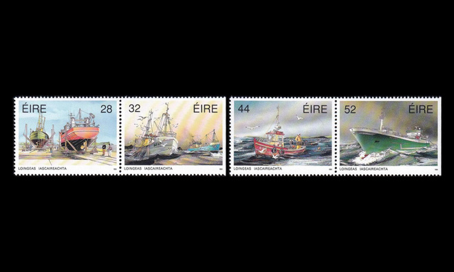 Irlanti 771-4ADp ** Kalastus vihkoparit (1991)