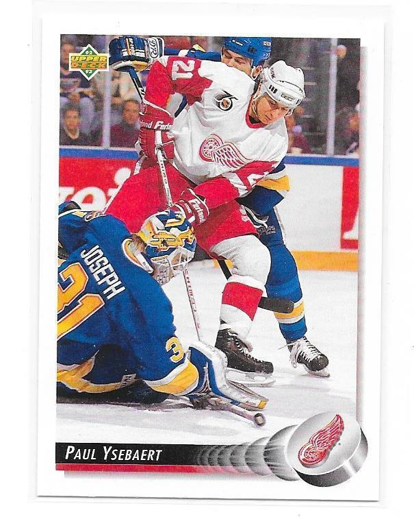 1992-93 Upper Deck #176 Paul Ysebaert Detroit Red Wings