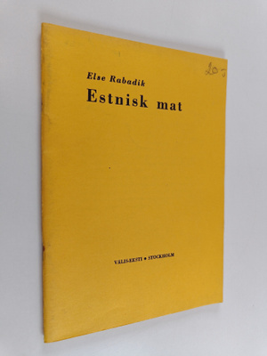Else Radabik : Estnisk mat