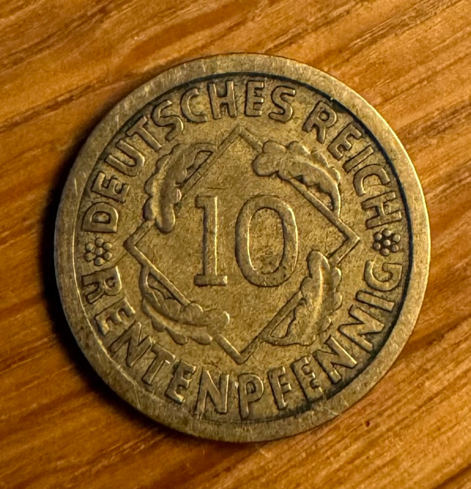 Saksa 10 pfenning 1924