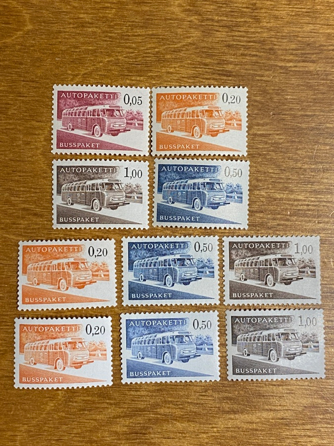 AUTOPAKETTIMERKKI SARJAT 1963** (kaikki versiot)