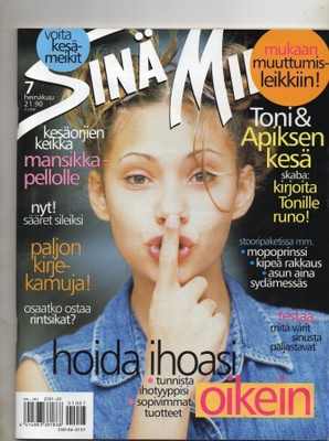 Sinä Minä n:o 7 2001 Henna & Tarja. Niina Sinisalo. Mopoprin