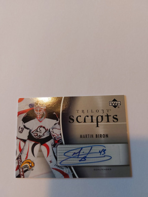 2006-07 Upper Deck Trilogy Scripts #TSMB Martin Biron
