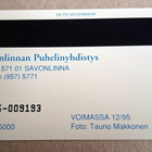 Kerimäen kirkko Kerimäki puhelinkortti yli 30v. takaa - pikkukuva 2