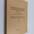 Metsätieteellisen tutkimuslaitoksen julkaisuja 21 - pikkukuva 1