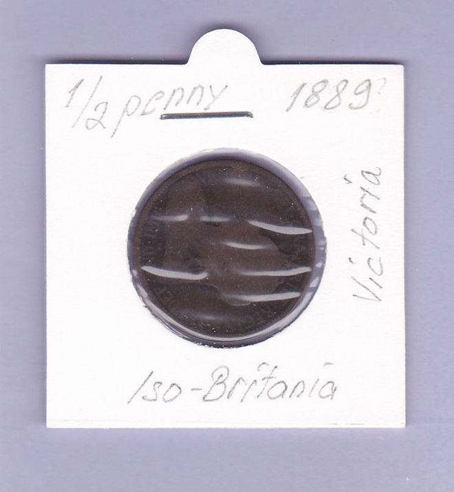Iso-Britania ½ Penny v.1889 KM#754