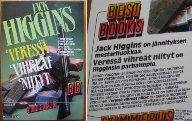 Jack Higgins: Verestä vihreät niityt  2p. -86
