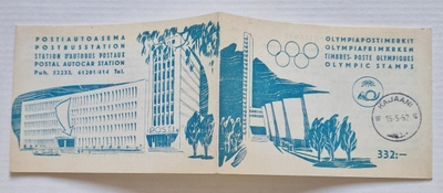 Olympiapostimerkki vihko 1952
