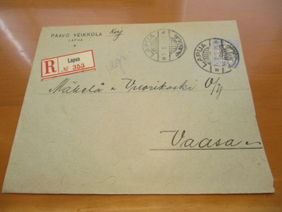 1930 Lapua Paavo Veikkola R kuori