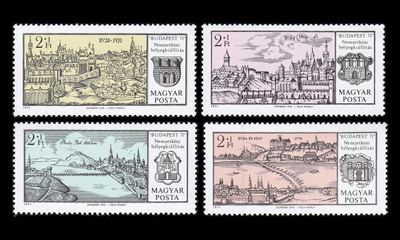 Unkari 2646-9 ** Postimerkkinäyttely BUDAPEST 71 (1971)