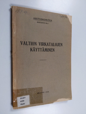 Valtion virkatalojen käyttäminen