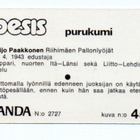 Purkkakuva. Panda. Pesäpallo n:o 45 REIJO PAAKKONEN - pikkukuva 2