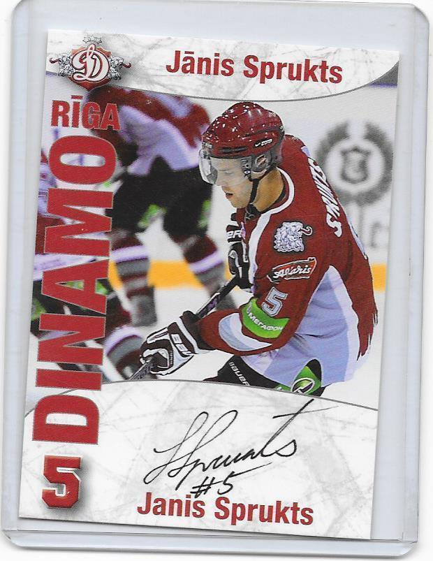 09-10 Dynamo Riga Facsmile Auto #29 Janis Sprukts ex- HPK