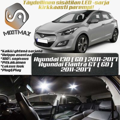 Hyundai i30 (MK2) Sisätilan LED-sarja 9-osainen