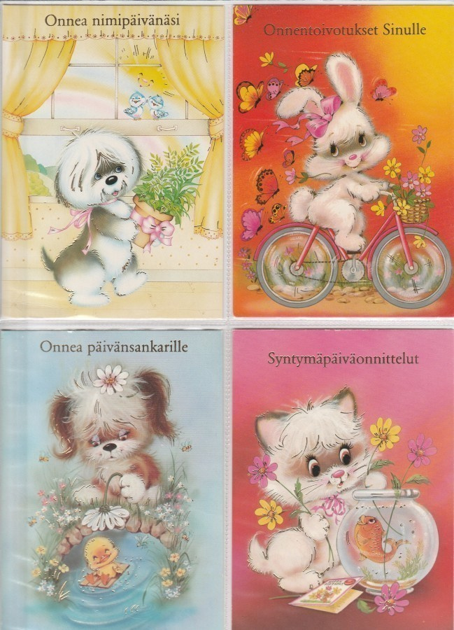 Postikorttierä,   Sarja  5716/1+2+3+4, Erikoisleimat