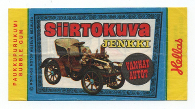 PURKKAKÄÄRE Hellas. SIIRTOKUVA JENKKI. VANHAT AUTOT