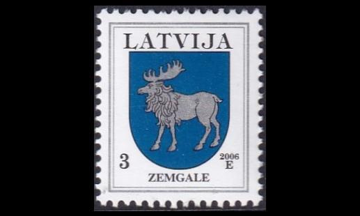 Latvia 372D_IX ** Käyttösarja vaakuna 3 S -06 (1994)