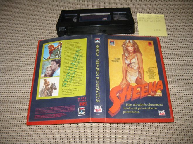 Sheena-Viidakon Kuningatar-VHS FIx, VideoTrade,Tanya Roberts