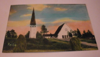 Pello, kirkko, vanha väripk (Mäklin), p. 1950-l.
