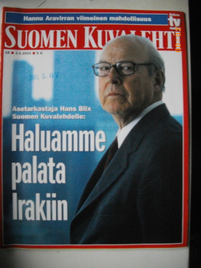 Suomen Kuvalehti Nro 18/2003 (26.11)