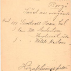 FIRMAKORTTI TURKU KIRJAKAUPPA HERMAN EDGRENS BOKHANDEL - pikkukuva 2
