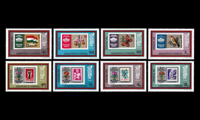 Unkari 2865-72 ** Postimerkkinäyttely IBRA ’73 (1973)