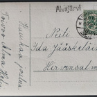 Pp.-leima ALVAJÄRVI / Pihtipudas 1928 saarismerkillä 128B - pikkukuva 1