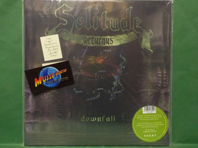SOLITUDE AETURNUS - DOWNFALL - GREEN VINYL EU 2022 UUSI LP