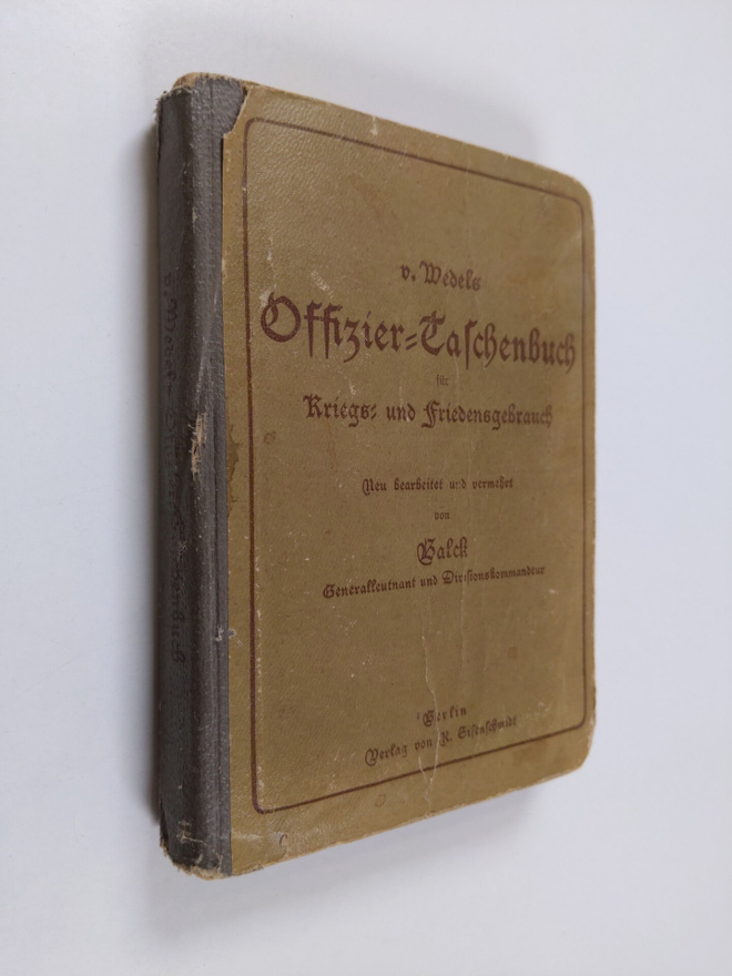V. Wedels Offizier-Taschenbuch fur kriegs- und friedensge...