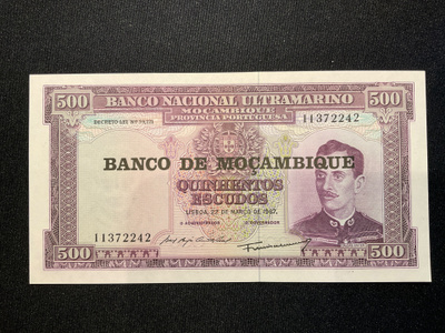 Portugal Ultramarino, Mocambique 500 Escudos 27.3.1967