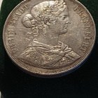 3 ½ guldenia 1861 tai 2 taaleria Saksa Frankfurt hopea .900 - pikkukuva 1