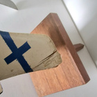 Vanha Finnair-lentokone pienoismalli - uniikki vankilatyö - pikkukuva 5