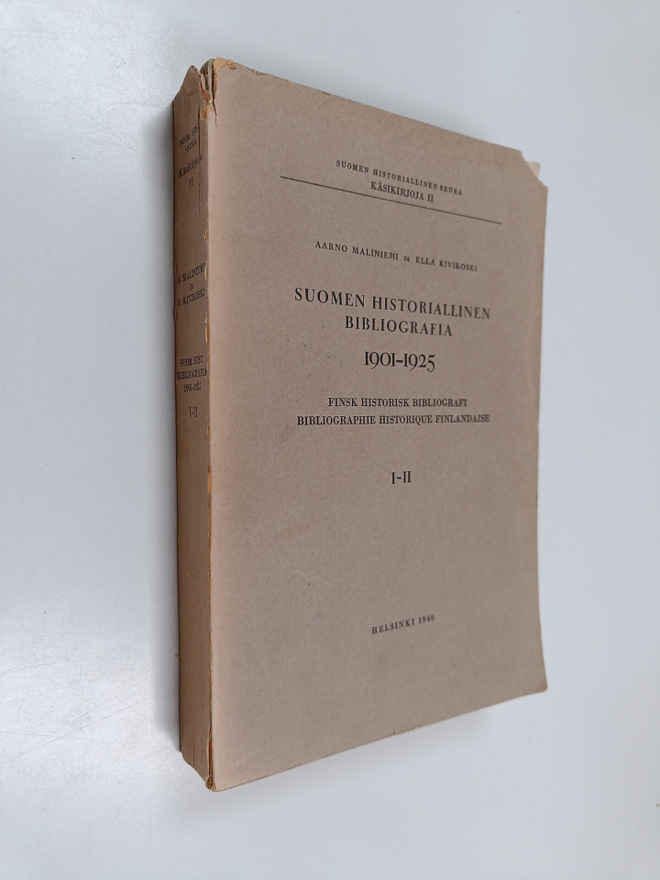 Aarno Maliniemi : Suomen historiallinen bibliografia 1901...