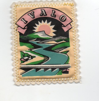 Ivalo; Matkailu /hihamerkki (kangasta)