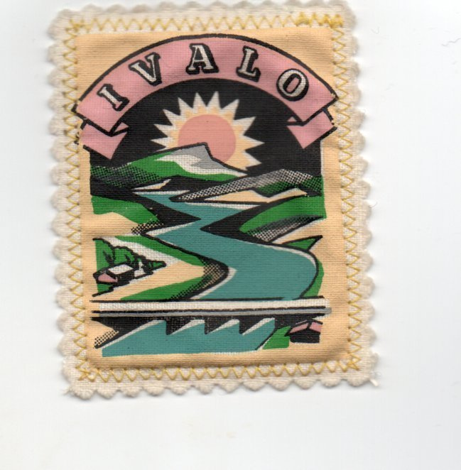Ivalo; Matkailu /hihamerkki  (kangasta)