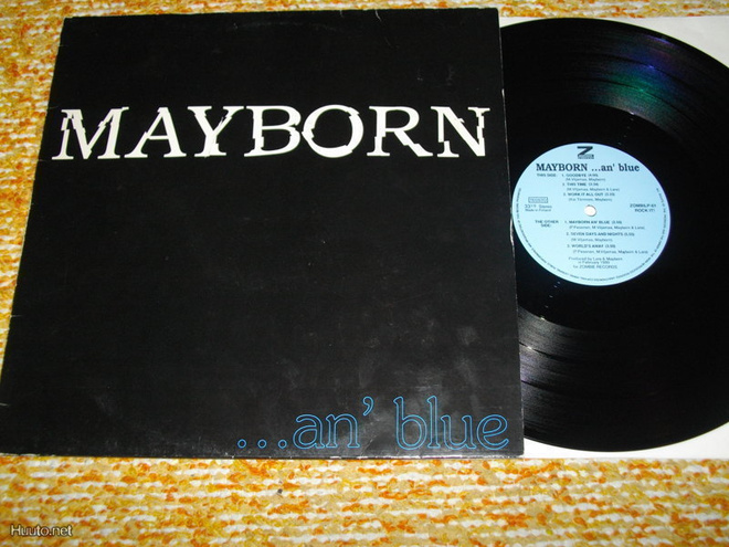 MAYBORN ...an' blue - LP 1990 hard rock suomi EX