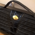 Musta upea Vintage Laukku / Isokokoinen Clutch - pikkukuva 2