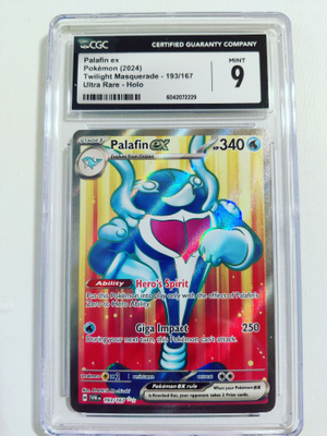 Palafin ex Twilight Masquerade 193/167 Ultra Rare Holo CGC 9