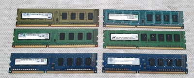 6x2Gb (12Gb) DDR3-1333 (PC3-10600U) pöytäkoneen muistikammat