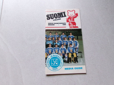 Maajoukkue Media Guide 1986