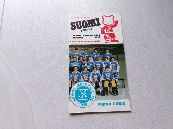 Maajoukkue Media Guide 1986