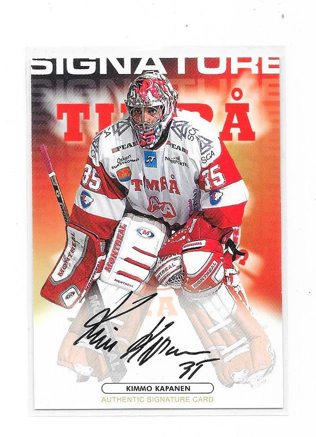 2003-04 SHL Signatures # Kimmo Kapanen Timrå IK, Ässät