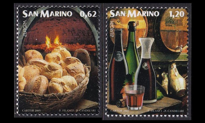 San Marino 2192-3 ** Europa gastronomia (2005)