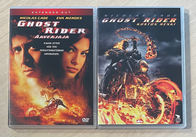 Marvel: GHOST RIDER - aaveajaja 1&2 (2DVD) Nicolas Cage