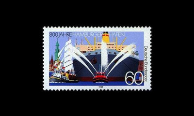 Saksa 1419 ** Hampurin satama 800v (1989)